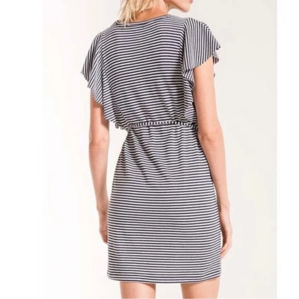 Z Supply the Capri Stripe Ruffle Dress Size small, excellent condition - Picture 4 of 9